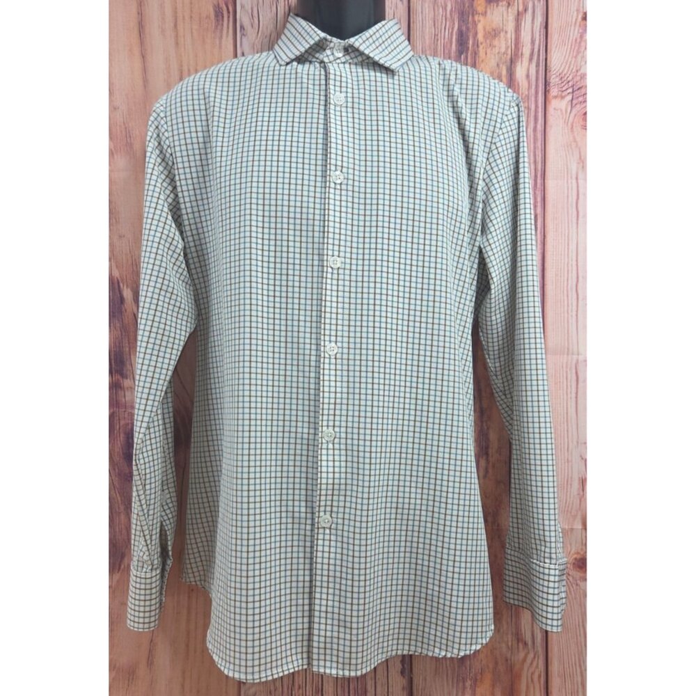 Mizzen+Main Mens Leeward Collection Medium Trim Fit Checkered Long Sleeve Shirt